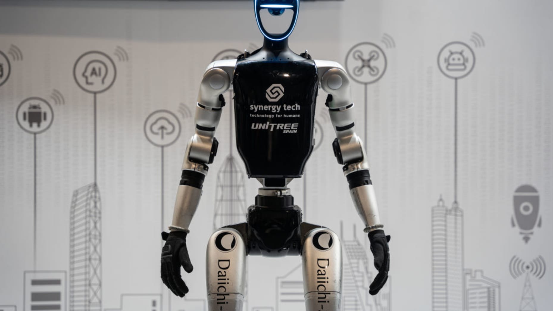 Unitree's G1 robot at Mobile World Congress 2025 in Barcelona, Spain, on March 6, 2025. (Photo by Marc Asensio/NurPhoto via Getty Images)