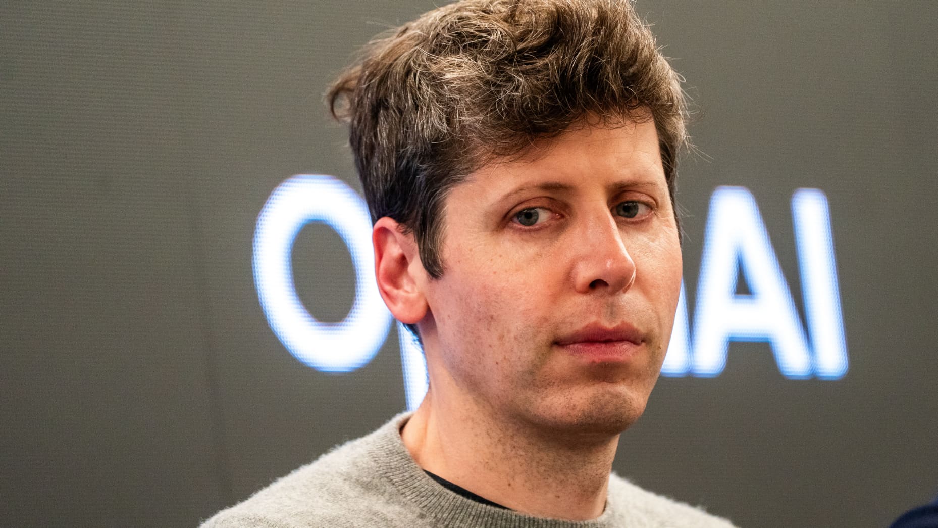 Sam Altman, chief executive officer of OpenAI Inc., during a media tour of the Stargate AI data center in Abilene, Texas, US, on Tuesday, Sept. 23, 2025. Stargate is a collaboration of OpenAI, Oracle and SoftBank, with promotional support from President Donald Trump, to build data centers and other infrastructure for artificial intelligence throughout the US. Photographer:Kyle Grillot/Bloomberg via Getty Images