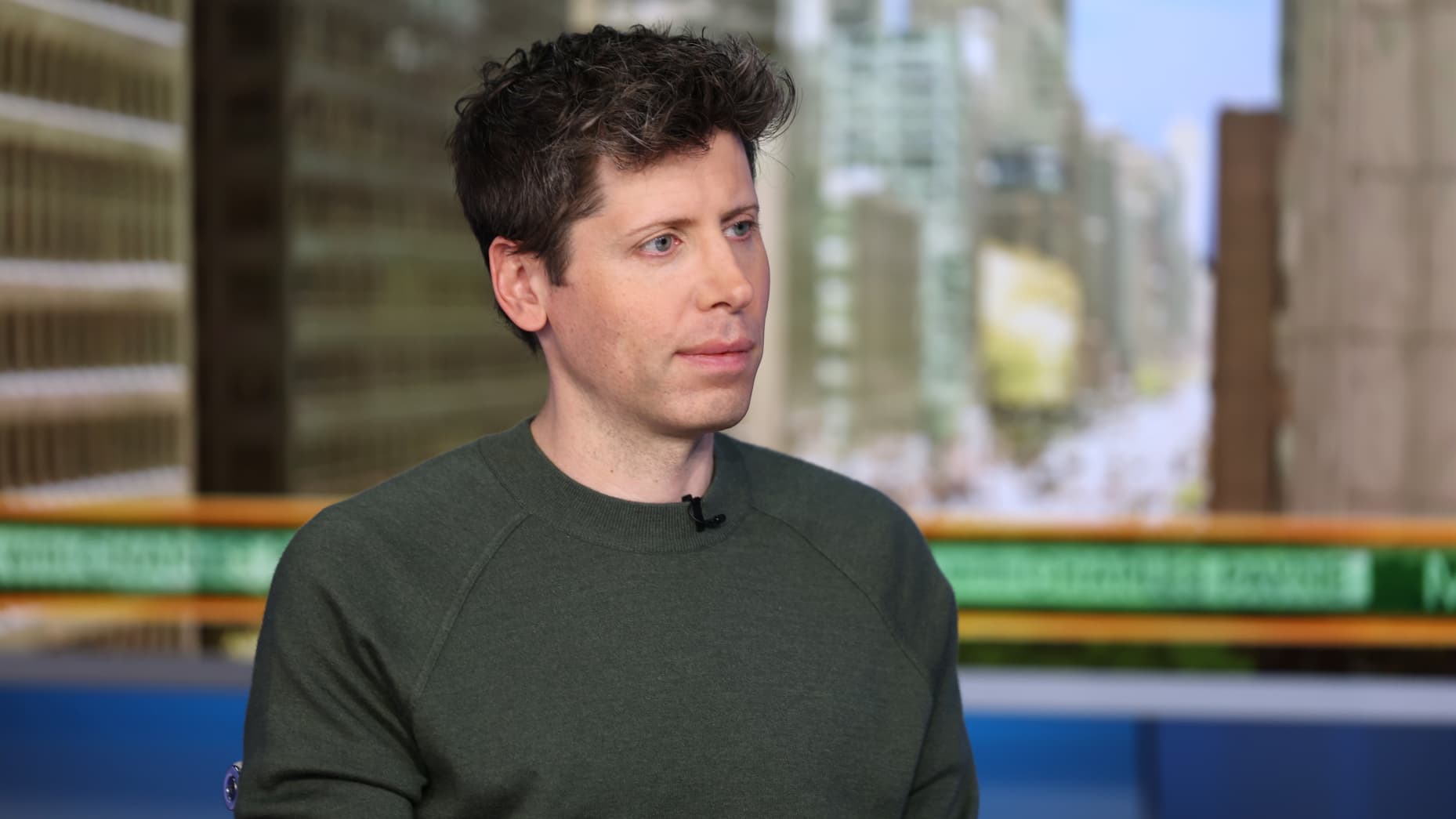 OpenAI CEO Sam Altman visits "Making Money With Charles Payne" at Fox Business Network Studios in New York on Dec. 4, 2024.