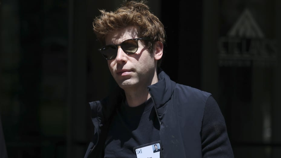 Sam Altman, CEO of OpenAI, walks from lunch during the Allen & Company Sun Valley Conference on July 6, 2022, in Sun Valley, Idaho.